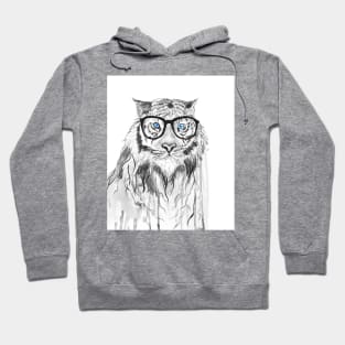 Tiger with glasses Hoodie